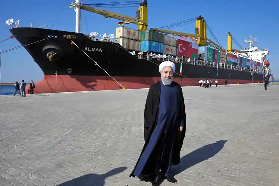 رئیس جمهور سابق ایران آقای روحانی در چابهار 