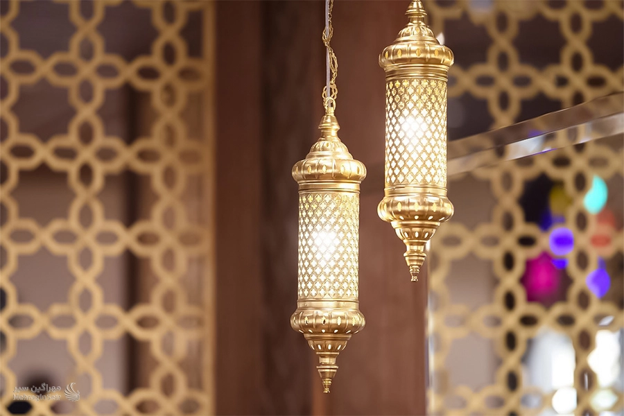 دیزاین چراغ عربی در هتل ایرمان